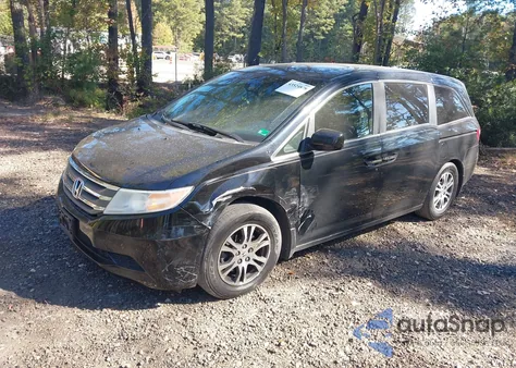 2012 Honda Odyssey Ex-L из США, поврежденный, VIN 5FNRL5H62CB017232